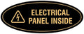 Signs ByLITA Oval Electrical Panel Inside Sign by SignsByLITA