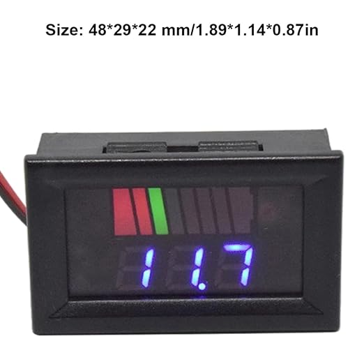 Battery Charge Level Indicator Universal Car Battery Capacity Meter Tester - Image 4