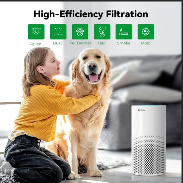 Afloia Washable & Removable Pet Replacement Filter, 360° 3-Stage Filtration - Image 4