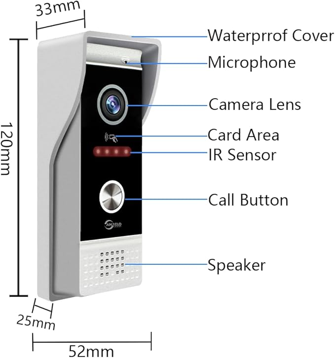 Video Doorbell Intercom System, 10 Inches Touch Screen Video Doorbell Door - Image 8