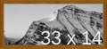 Frame It Easy 33 x 14 Hazel Wood Frame by FrameItEasy
