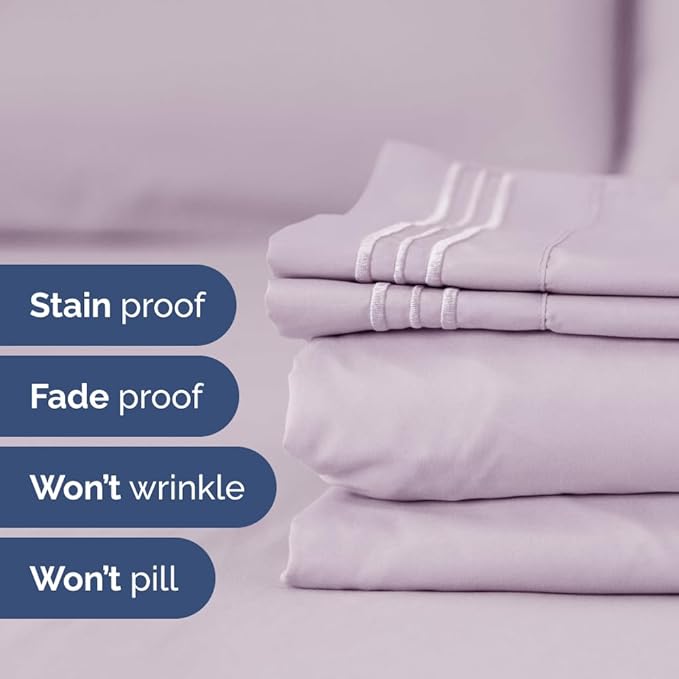 Split Head King Sheet Set – 4 Piece Flex Split Top King Sheets - Image 7