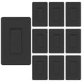 ThunderWay Matte Black Single Pole Decorator Light Switch by ThunderWay
