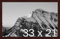 Frame It Easy 33 x 21 Merlot Wood Frame by FrameItEasy