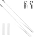 Bokon 2 Pieces White Fiberglass Blind Wand Vertical Blinds Stick Replacement by Bokon