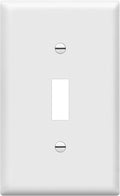 ENERLITES Toggle Light Switch Wall Plate, Gloss Finish, Size 1-Gang 4.50" x by Enerlites