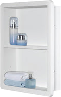 Shower Niche 14x18, Recessed Medicine Cabinet Without Mirror, 304 Stainless by MedicineCabinetsMirrors
