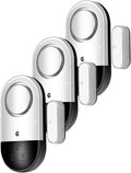 120 DB Loud Door and Window Open Alarm Sensor 3 Pack by Flyoukki