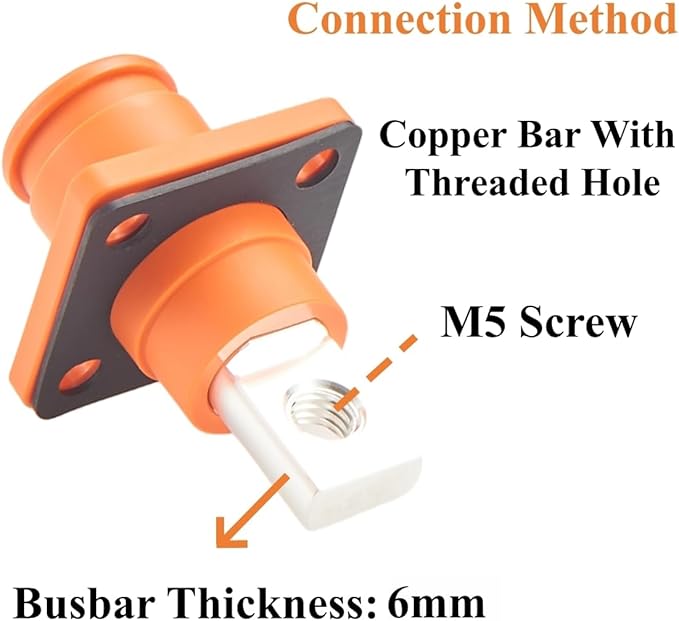 1 Set Battery Energy Storage Connector 200A 50mm² High Current HV Connectors - Image 5