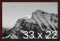 Frame It Easy 33 x 22 Merlot Wood Frame by FrameItEasy