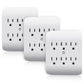 ELEGRP 6-Outlet Extender with Central Anchor, 3-Prong Grounded Wall Tab by ELEGRP%7CELEGROUP