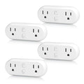 HBN Smart Plug 15A, WiFi&Bluetooth Outlet Extender Dual Socket Plugs Works by HBN