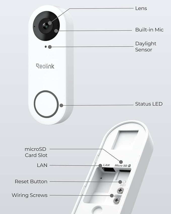 REOLINK 2K Video Doorbell Wi-Fi Camera - Image 8