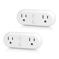 HBN Smart Plug 15A, WiFi Outlet Extender Dual Socket Plugs Works by HBN