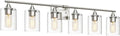 XPEHK 6-Light Bathroom Lighting Fixtures Over Mirror, Brushed Nickel Light by XPEHK