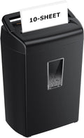 Bonsaii 10-Sheet Cross Cut Paper Shredder, 5.5 Gal Home Office Heavy Duty by bonsaii
