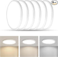 RLEDPZTX Led Flush Mount Ceiling Light, 9 Inch 18w 1860lm, 3000k/4000k/6000k by RLEDPZTX