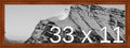 Frame It Easy 33 x 11 Russet Wood Frame by FrameItEasy
