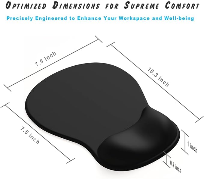 DEMON CHEST ErgoComfort Gel Wrist Rest Mouse Pad-Ergonomic Office Mousepad - Image 7