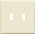 ENERLITES Toggle Light Switch Wall Plate, Gloss Finish, Midway Size 2-Gang by Enerlites