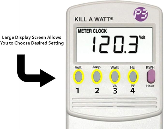 P3 P4400 Kill A Watt Electricity Usage Monitor - Image 3