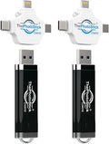 ThePhotoStick® Omni 128GB USB Flash Drive & Memory Stick – Photo & Video Backup by ThePhotoStick