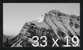 Frame It Easy 33 x 19 Black Grain Wood Frame by FrameItEasy