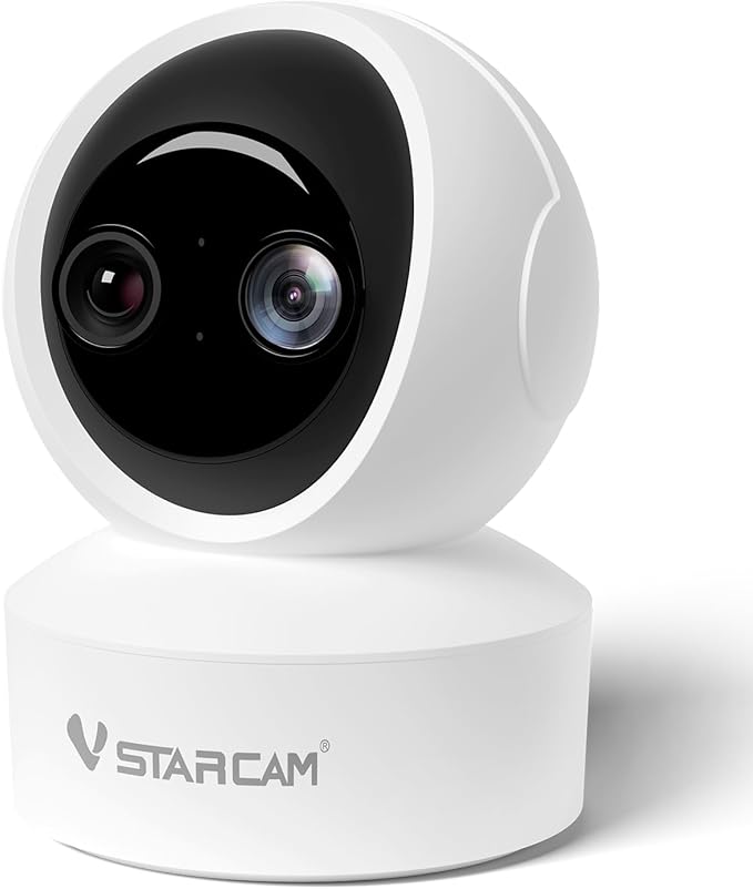 VSTARCAM Dual Lens Indoor Security Camera, 2K QHD by VSTARCAM