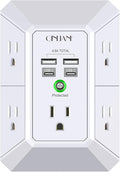 USB Wall Charger, Surge Protector, QINLIANF 5 Outlet Extender by QINLIANF