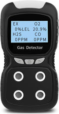 XLA Alert Portable Gas Detector, Gas Clip 4 Gas Monitor Meter Tester Analyzer by XLA+Alert