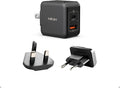 MINIX P1 Mini 30W USB C Charger, 33W PPS 2-Port GaN Charger 1 USB-C Port by MINIX