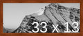 Frame It Easy 33 x 13 Russet Wood Frame by FrameItEasy