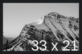 Frame It Easy 33 x 21 Black Wood Frame by FrameItEasy