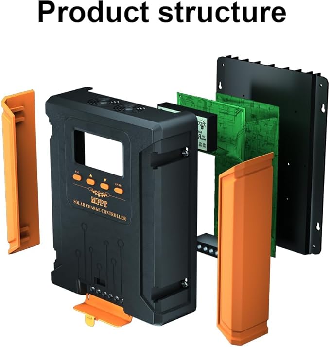 iSunergy 50A 180V MPPT Solar Charge Controller 12V/24V/36V/48V Auto, - Image 3