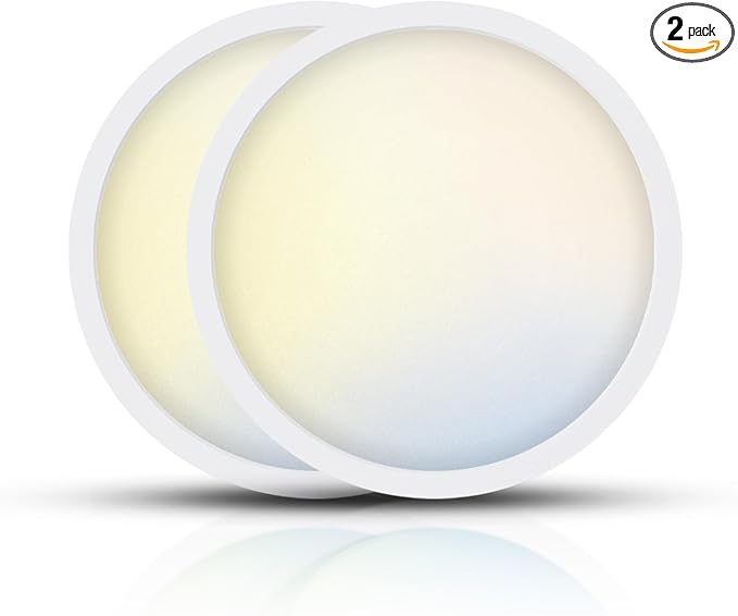 TOPELER 9 Inch LED Flush Mount Ceiling Light, 24W 2000Lm, 5 Color Temperature by TOPELER