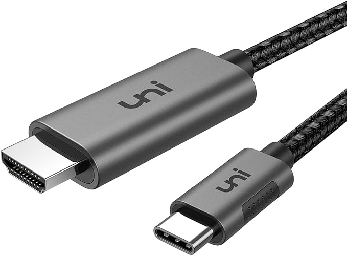 uni USB C to HDMI Cable 6ft-2 Pack 4K@60Hz, USB Type C to HDMI Cable by uni
