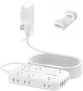 25FT Extension Cord with Outlet Cover & Multi USB, Ultra Thin Outlet Concealer by YourBetterchoice