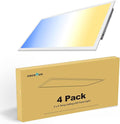 VocgoUU 4 Pack 2x4 LED Flat Panel Light Fixture, Drop Ceiling Office Lights by VocgoUULighting