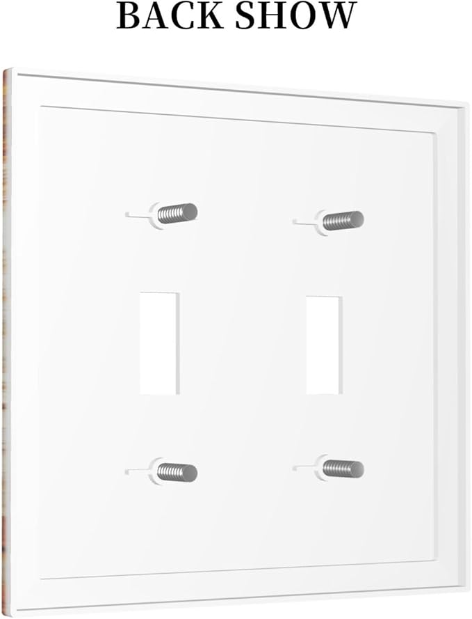 Bvtewkhz Black Cat Vintage 2 Gang Double Toggle Decorative Outlet Covers Light - Image 4