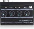 Riworal Headphone Amplifier 4 Channel Audio Amplifier Portable Splitter by RiworalAudio