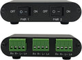TENEALAY 2-Way Audio Stereo Speaker selector Switcher Box, Combiner Multi Zone by TENEALAY