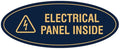 Signs ByLITA Oval Electrical Panel Inside Sign by SignsByLITA