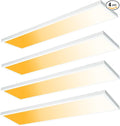 Mcacggo 1x4 LED Flat Panel Light Flush Mount 4-Pack, 3000K/4000K/5000K by Mcacggo