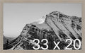 Frame It Easy 33 x 20 Rustic Gray Wood Frame by FrameItEasy