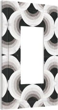 Bvtewkhz Black/White Art Marble 1 Gang Single Rocker Decorative Light Switch by Unknown