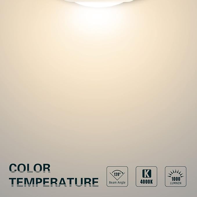 TOPELER 6in Dimmable Flush Mount Ceiling Recessed Light, 15W 4000K Cool White - Image 3
