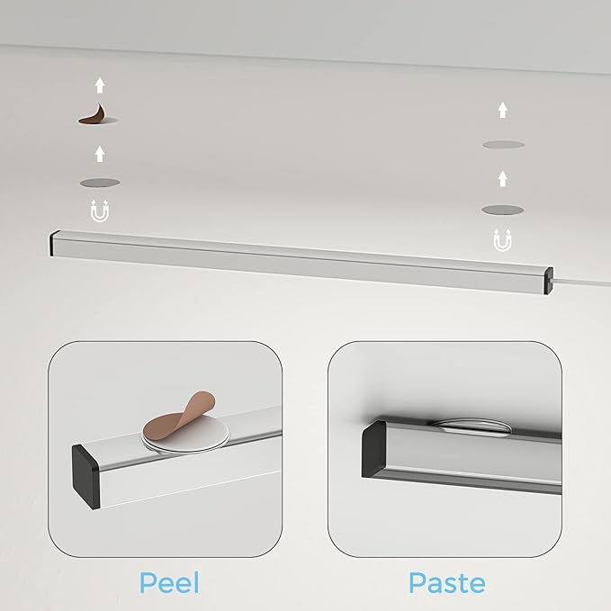 ASOKO LED Under Cabinet Lighting USB Plug-in, 3 Color Temperature, 14.5 in - Image 3
