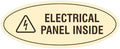 Signs ByLITA Oval Electrical Panel Inside Sign by SignsByLITA
