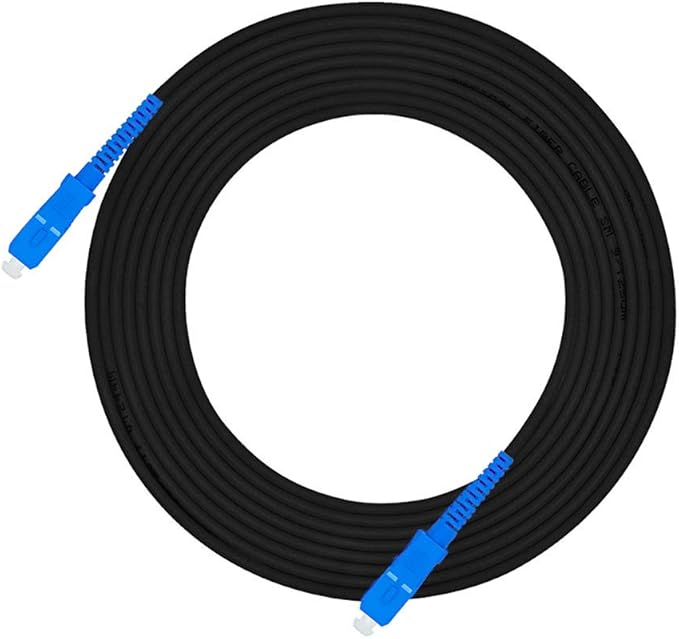 Jeirdus 100M SC Outdoor Armored Simplex SM Fiber Optic Cable Jumper by Jeirdus