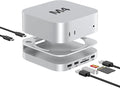 Akyyajaure Mac mini Hub: 9 in 1 Aluminum Stand & Dock by AKKYAJAURE